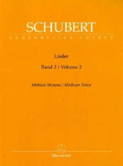 Lieder - mittel, Gesang und Klavier, Klavierpartitur - Schubert, Franz