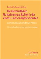 Die ehrenamtlichen Richterinnen und Richter in der Arbeits- und Sozialgerichtsbarkeit - Bader, Peter / Hohmann, Roger / Klein, Harald