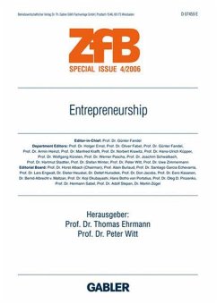 Entrepreneurship - Ehrmann, Thomas / Witt, Peter (Hgg.)