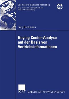 Buying Center-Analyse auf der Basis von Vertriebsinformationen - Brinkmann, Jörg
