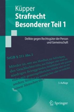 Strafrecht, Besonderer Teil 1 / Strafrecht, Besonderer Teil Bd.1 - Küpper, Georg