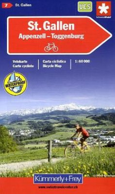 Cover Kümmerly+Frey Karte St. Gallen, Appenzell, Toggenburg