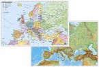 Stiefel Europa politisch. Stiefel Europa physisch, Duo-Schreibunterlage