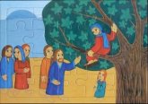 Jesus begegnet Zachäus (Rahmenpuzzle) Jesus begegnet Zachäus (Rahmenpuzzle)