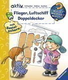 Flieger, Luftschiff, Doppeldecker, m. Bastelschere