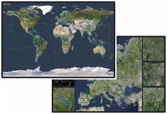 Stiefel Die Erde. Stiefel Satellitenbild Europa, DUO-Schreibunterlage. Stiefel Satellitenbild Europa, DUO-Schreibunterlage