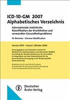 Cover ICD-10-GM 2007 Alphabetisches Verzeichnis