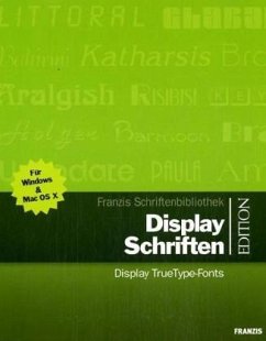 Cover Display Schriften, 1 CD-ROM