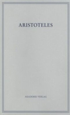 Kategorien / Aristoteles: Aristoteles Werke BAND 1/I, Tl.1 - Aristoteles