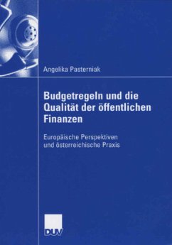 Budgetregeln und die Qualität der öffentlichen Finanzen - Pasterniak, Angelika
