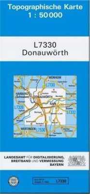 Topographische Karte Bayern Donauwörth