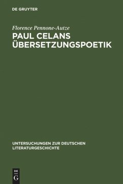 Paul Celans Übersetzungspoetik - Pennone, Florence