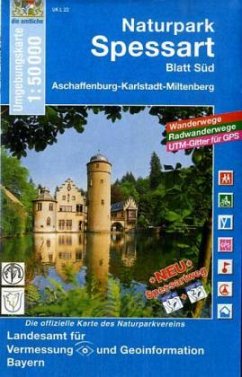 Cover Topographische Karte Bayern Naturpark Spessart, Blatt Süd