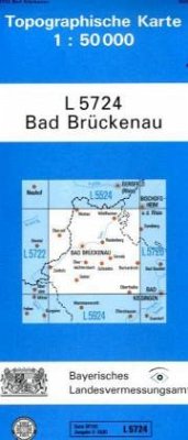 Cover Topographische Karte Bayern Bad Brückenau