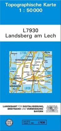 Topographische Karte Bayern Landsberg am Lech Topographische Karte Bayern Landsberg am Lech
