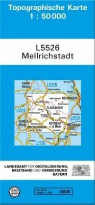 Cover Topographische Karte Bayern Mellrichstadt