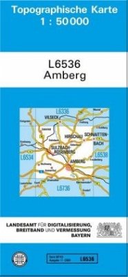 Topographische Karte Bayern Amberg
