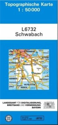 Cover Topographische Karte Bayern Schwabach
