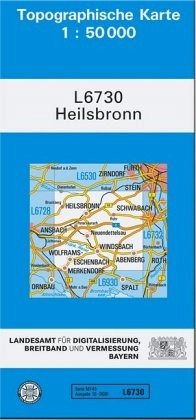 Topographische Karte Bayern Heilsbronn - Landkarten portofrei bei bücher.de Topographische Karte Bayern Heilsbronn - Landkarten portofrei bei bücher.de