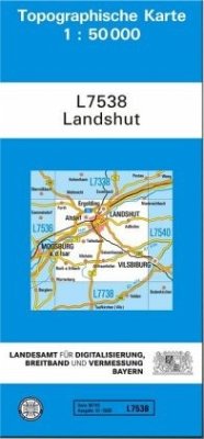 Cover Topographische Karte Bayern Landshut