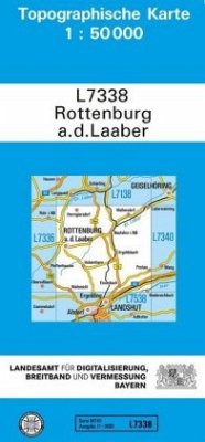 Cover Topographische Karte Bayern Rottenburg a. d. Laaber
