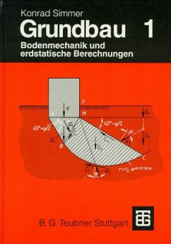 Bodenmechanik und erdstatische Berechnungen / Grundbau Tl.1 - Simmer, Konrad