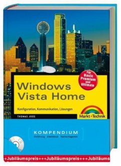 Windows Vista Home Kompendium, m. CD-ROM, Jubiläumsausgabe - Joos, Thomas