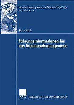 Führungsinformationen für das Kommunalmanagement - Wolf, Petra