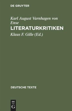 Literaturkritiken - Varnhagen von Ense, Karl August