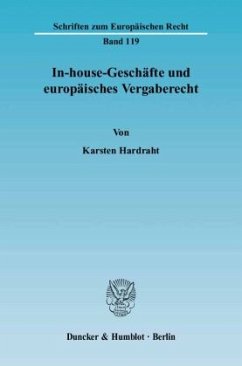 Cover In-house-Geschäfte und europäisches Vergaberecht.