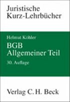 BGB Allgemeiner Teil - Köhler, Helmut / Lange, Heinrich