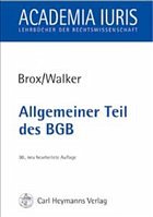 Cover Allgemeiner Teil des BGB