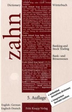 Englisch-Deutsch. English-German / Wörterbuch für das Bank- und Börsenwesen; Dictionary of Banking and Stock Trading 2 - Zahn, Hans E.