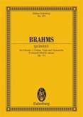 Quintett h-Moll op.115, Klarinette und Streichquartett, Partitur