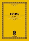 Klavierquartett g-Moll op.25, Klavier, Violine, Viola, Violoncello, Partitur