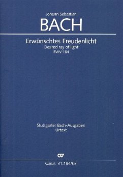 Cover Kantate Nr.184, Klavierauszug