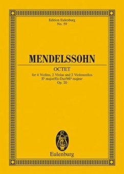 Oktett Es-Dur op.20, 4 Violinen, 2 Violen und 2 Violoncelli, Partitur - Oktett Es-Dur