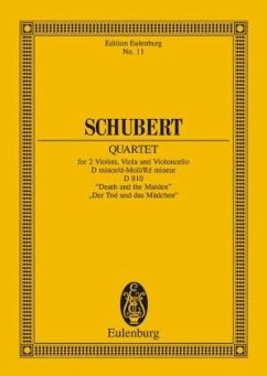 Streichquartett d-Moll D 810 (Der Tod und das Mädchen), Partitur - Streichquartett d-Moll