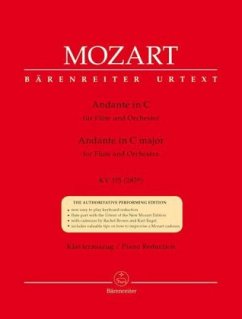 Andante für Flöte und Orchester C-Dur KV 315 (285e), Klavierauszug - Mozart, Wolfgang Amadeus