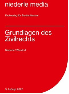 Karteikarten Grundlagen des Zivilrechts - Niederle, Jan;Wendorf, Jan;Schieder, Christian