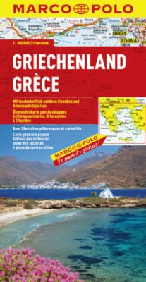 Cover Marco Polo Karte Griechenland (1:800.000). Grèce ( 1: 800.000). Greece ( 1: 800.000)