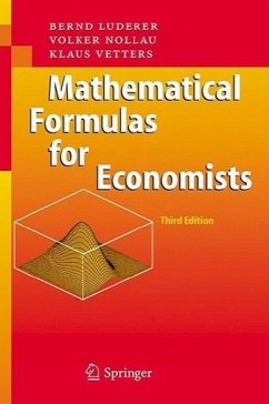 Mathematical Formulas for Economists - Luderer, Bernd / Nollau, Volker / Vetters, Klaus