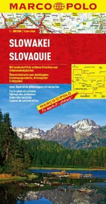 Marco Polo Karte Slowakei. Slovaquie. Slovenska Republika. Slovakia