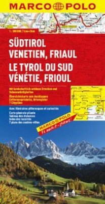 Marco Polo Karte Südtirol, Venetien, Friaul. Le Tyrol du Sud, Vénétie, Frioul. Trentino, Alto Adige, Veneto, Friuli. South Tyrol, Veneto, Friuli