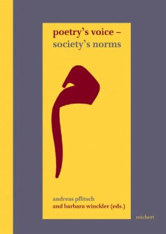 Poetry's Voice - Society's Norm - Pflitsch, Andreas / Winckler, Barbara (eds.)