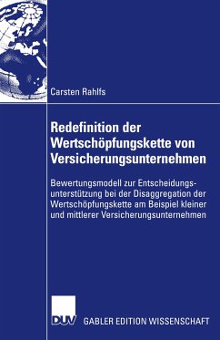 Redefinition der Wertschöpfungskette von Versicherungsunternehmen - Rahlfs, Carsten