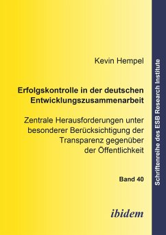 Erfolgskontrolle in der deutschen Entwicklungszusammenarbeit - Hempel, Kevin