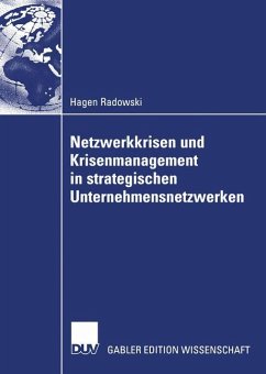 Netzwerkkrisen und Krisenmanagement in strategischen Unternehmensnetzwerken - Radowski, Hagen