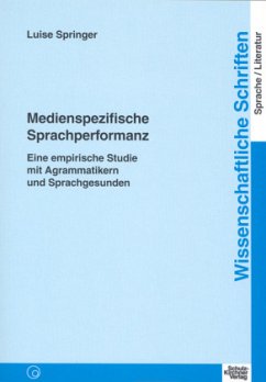 Medienspezifische Sprachperformanz - Springer, Luise