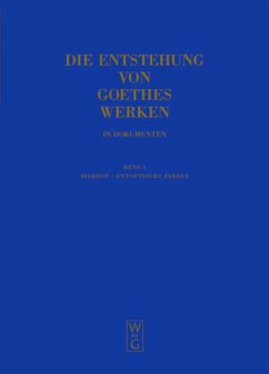 Diderot - Entoptische Farben / Die Entstehung von Goethes Werken in Dokumenten Band 3 - Mommsen, Katharina (Hrsg.)